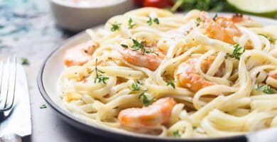 Shrimp pasta