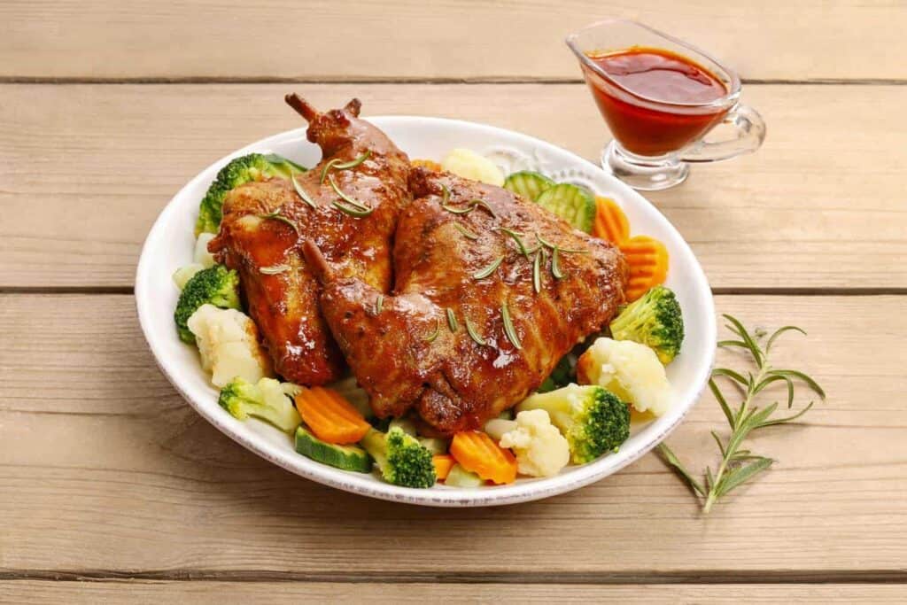 roasted rabbit