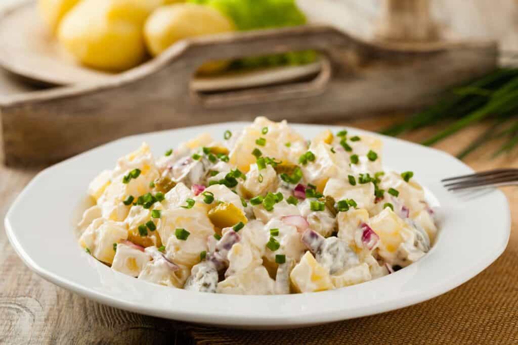 potato salad with mayonnaise