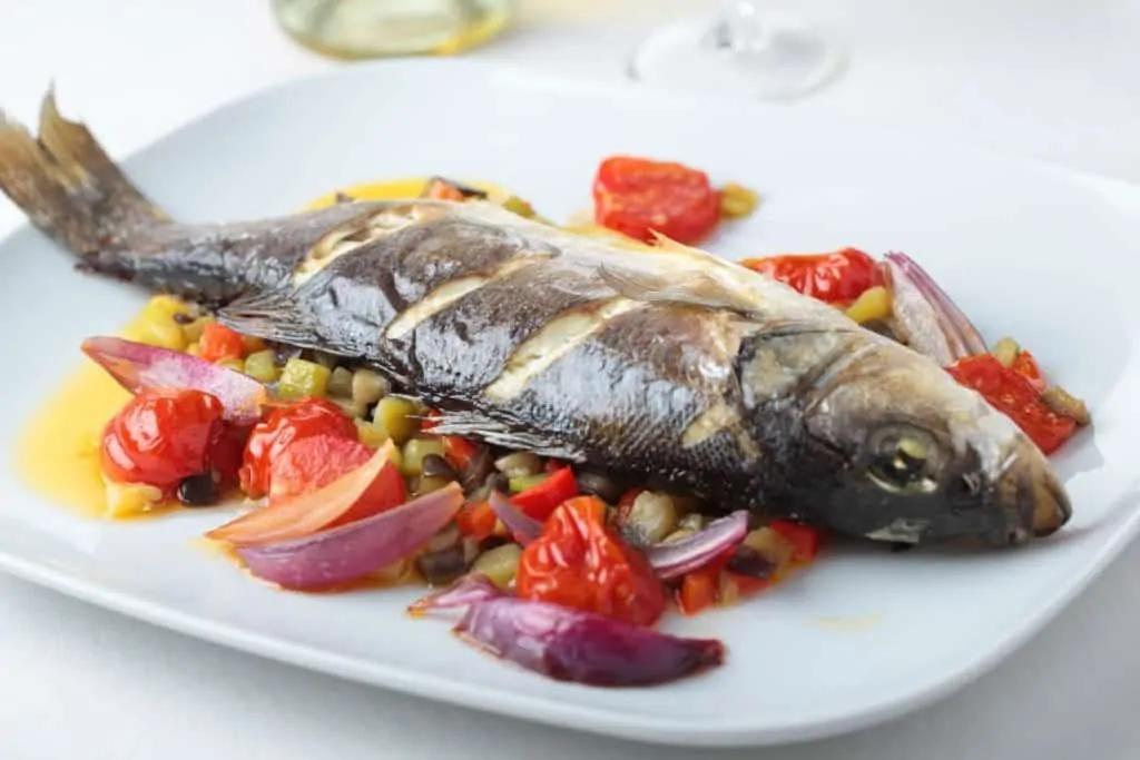 Baked sea bass recipe