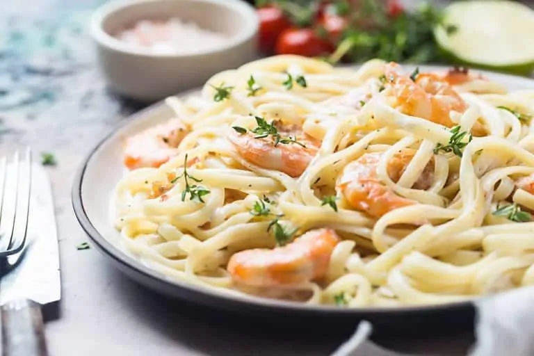 Shrimp pasta